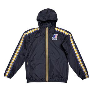 K-WAY x KAPPA Le Vrai Claude Waterproof Designer Windbreaker Jacket Womens Small